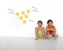 Airplanes Clouds Vinyl Wall Decals Nursery Sticker